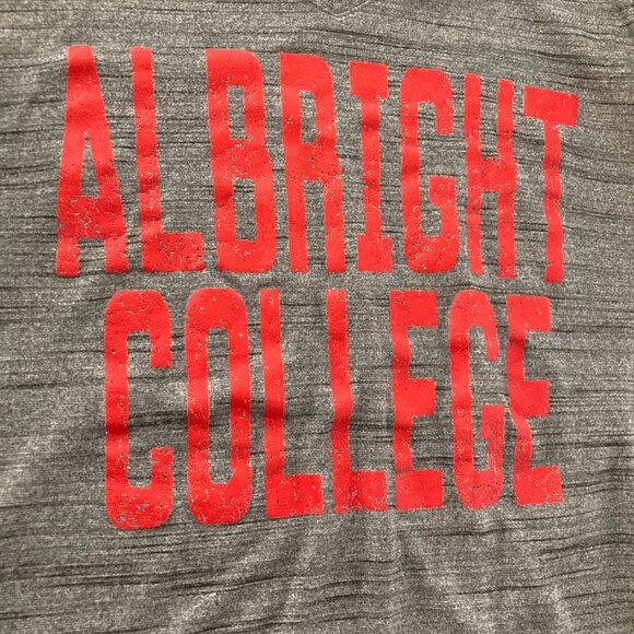 Albright College T Shirt Womens Medium Under Armour Gray Short Sleeve GUC - Picture 2 of 3